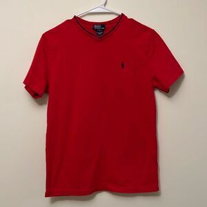 Polo by Ralph Lauren red crew neck polo youth boys size large (14/16).